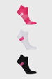 Calceta Deportiva Mujer Tripack Fucsia