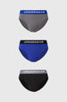 Boxer Hombre Tripack Liso Azul