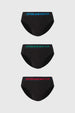Boxer Hombre Tripack Liso Negro