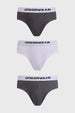 Boxer Hombre Tripack Liso Gris