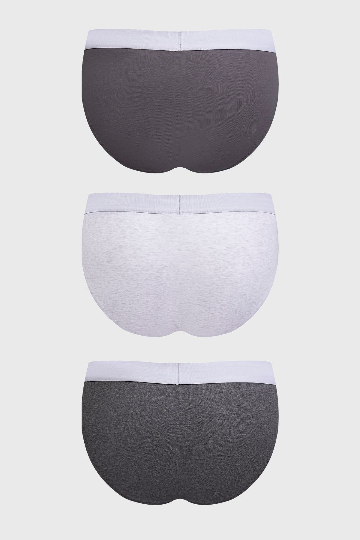 Boxer Hombre Tripack Liso Gris