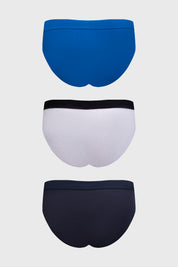 Boxer Hombre Tripack Liso Azul Claro