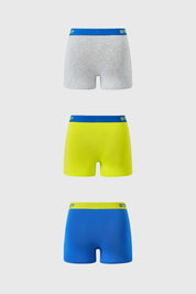 Boxer niño tripack colores azul