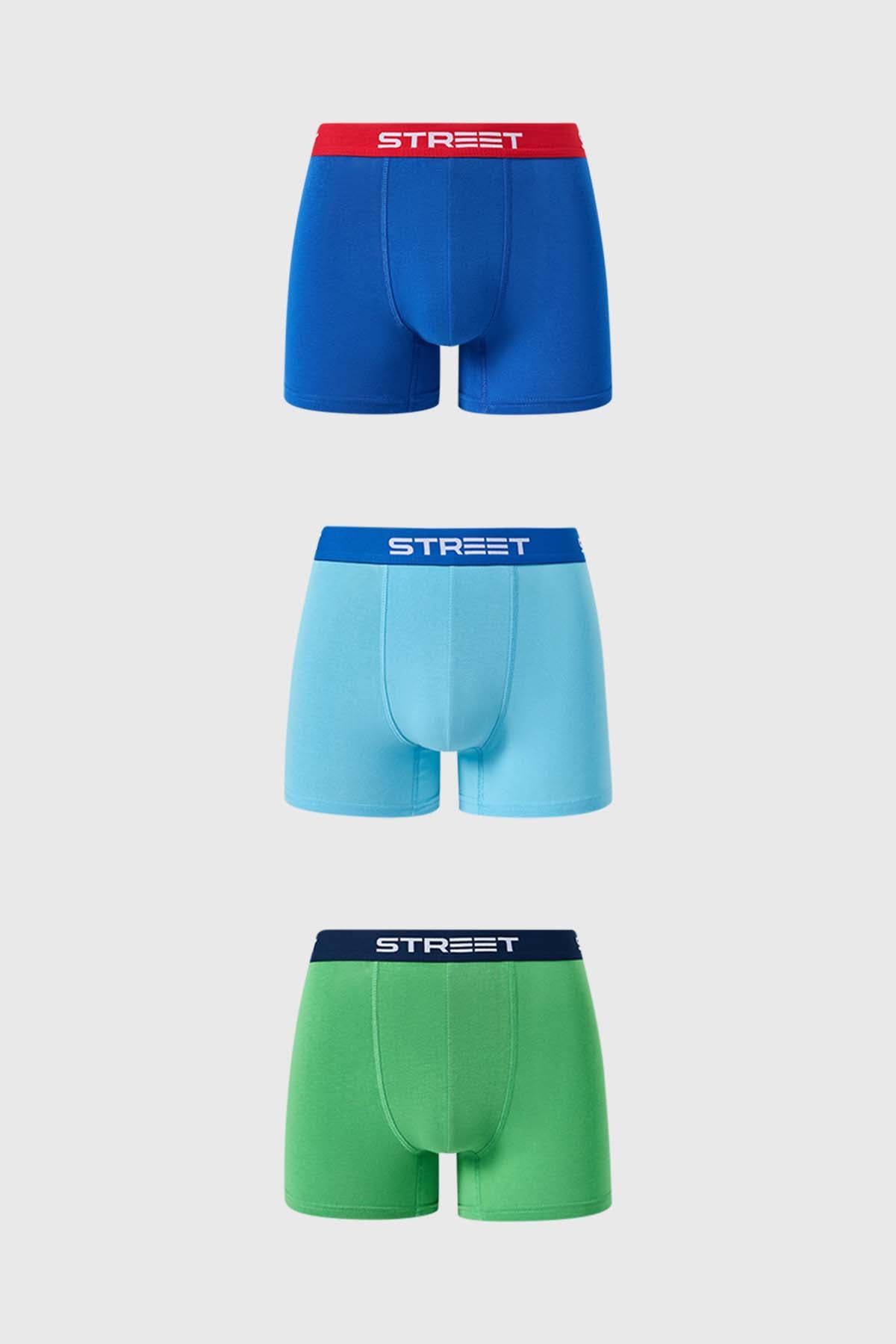 Boxer niño Tripack Colores Verde