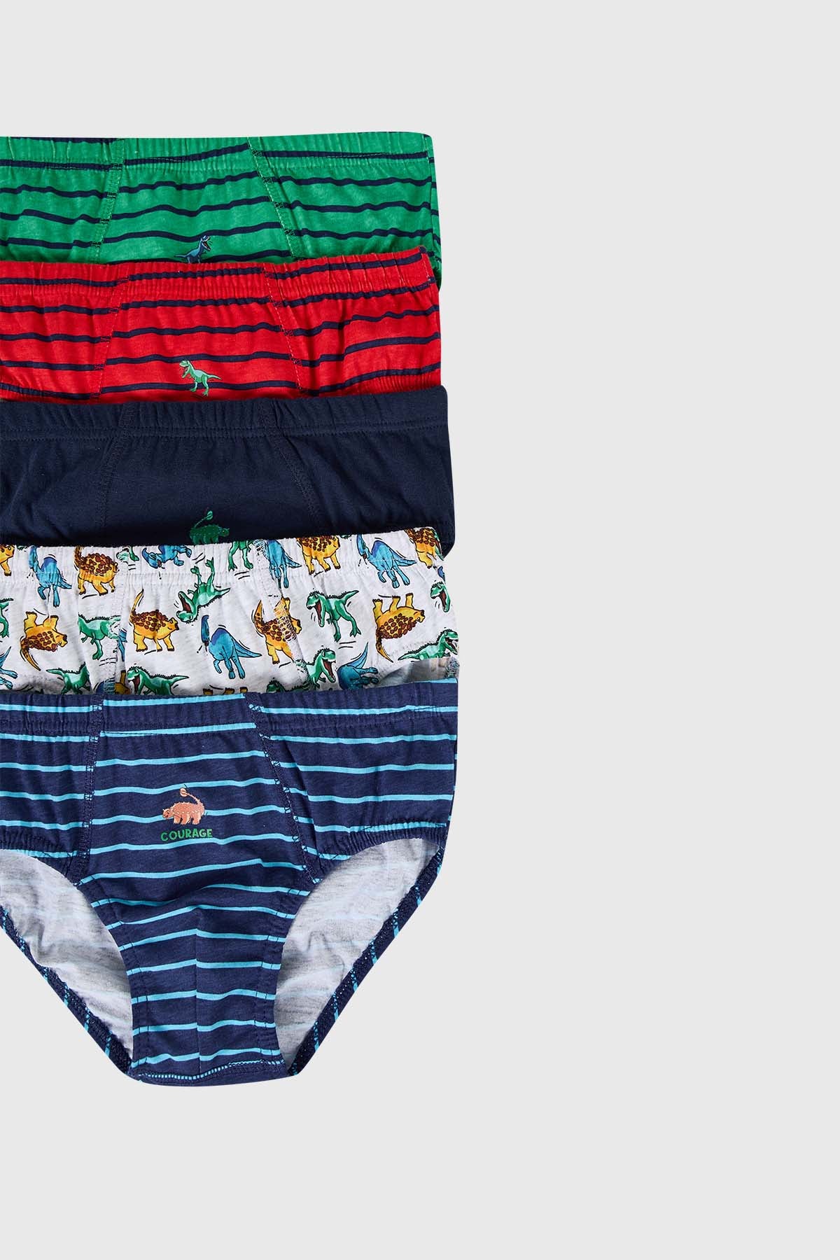 Boxer Niño 5 Pack Print Azul