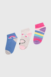 Calceta Deportiva Niña Tripack Lila