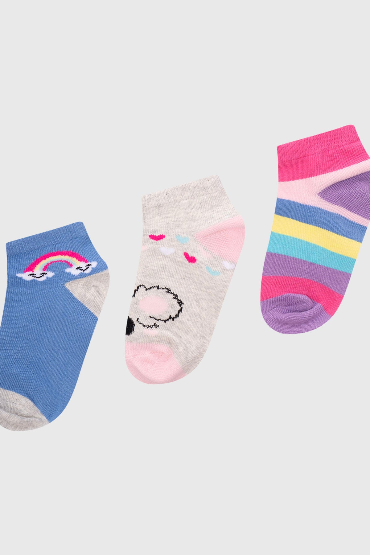 Calceta Deportiva Niña Tripack Lila