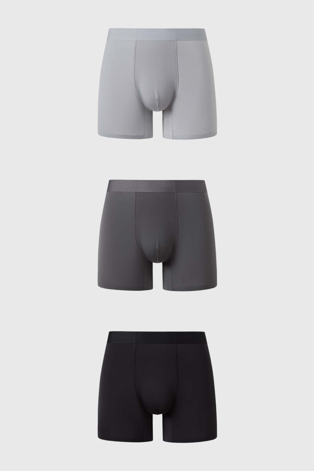 Boxer Hombre Tripack Negro