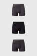 Boxer Hombre Tripack Gris Oscuro