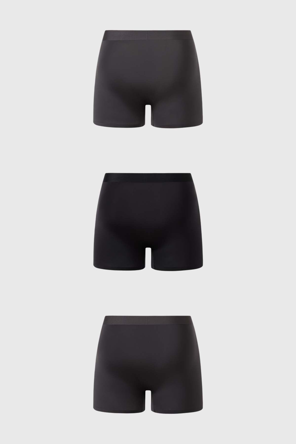Boxer Hombre Tripack Gris Oscuro