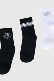 Calcetín de Vestir Niña Tripack Negro