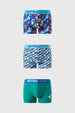 Boxer Niño Tripack Full Rapport Azul