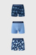 Boxer Hombre Tripack Liso Azul