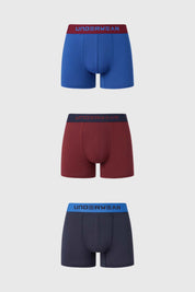 Boxer Hombre Tripack Medio Azul Marino
