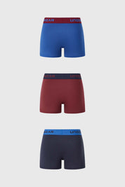 Boxer Hombre Tripack Medio Azul Marino