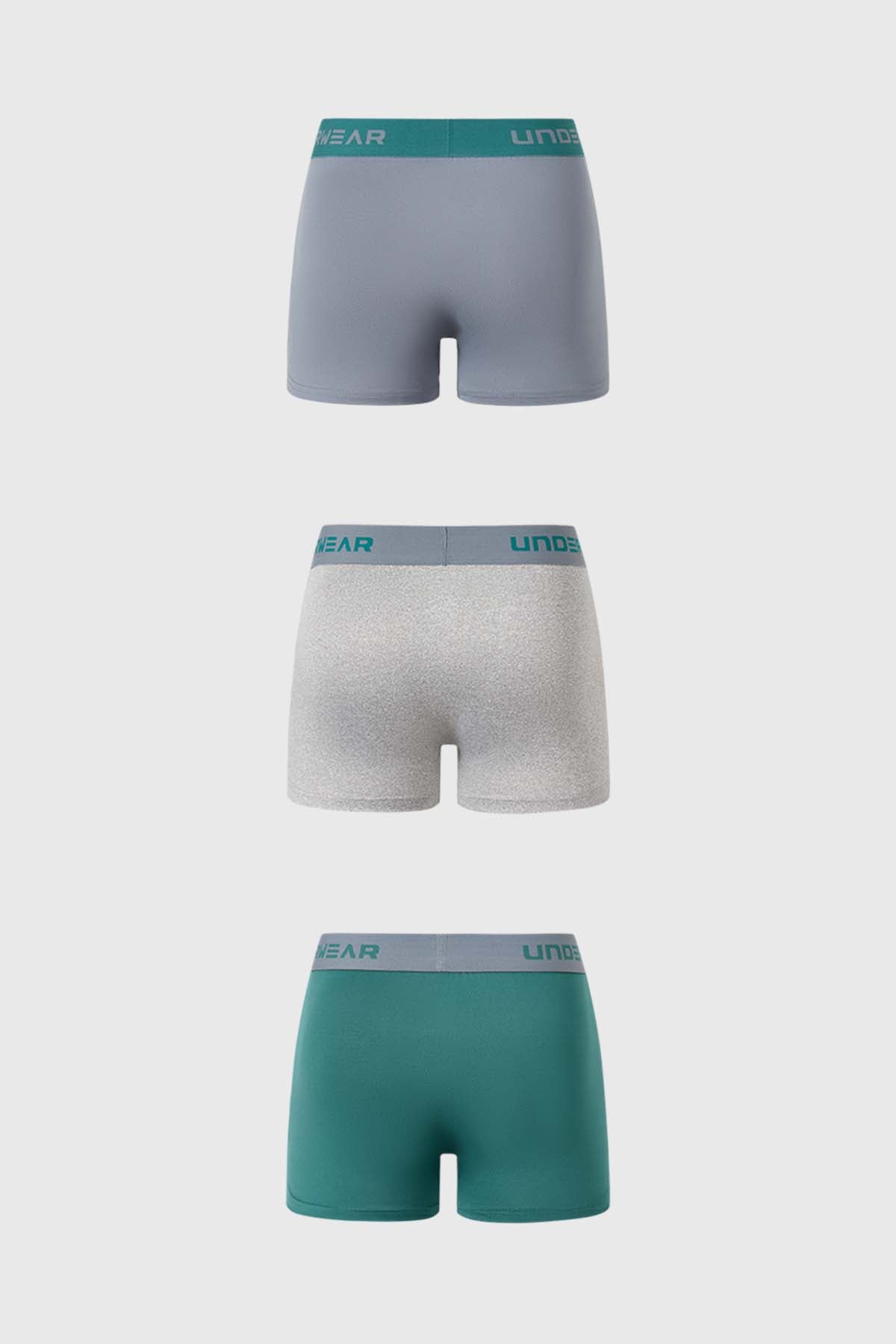 Boxer Hombre Tripack Medio Gris
