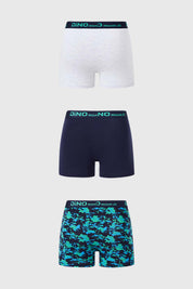 Boxer Niño Tripack Azul Marino