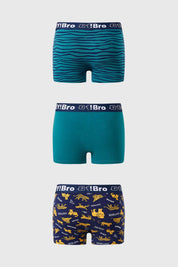 Boxer Niño Tripack Verde