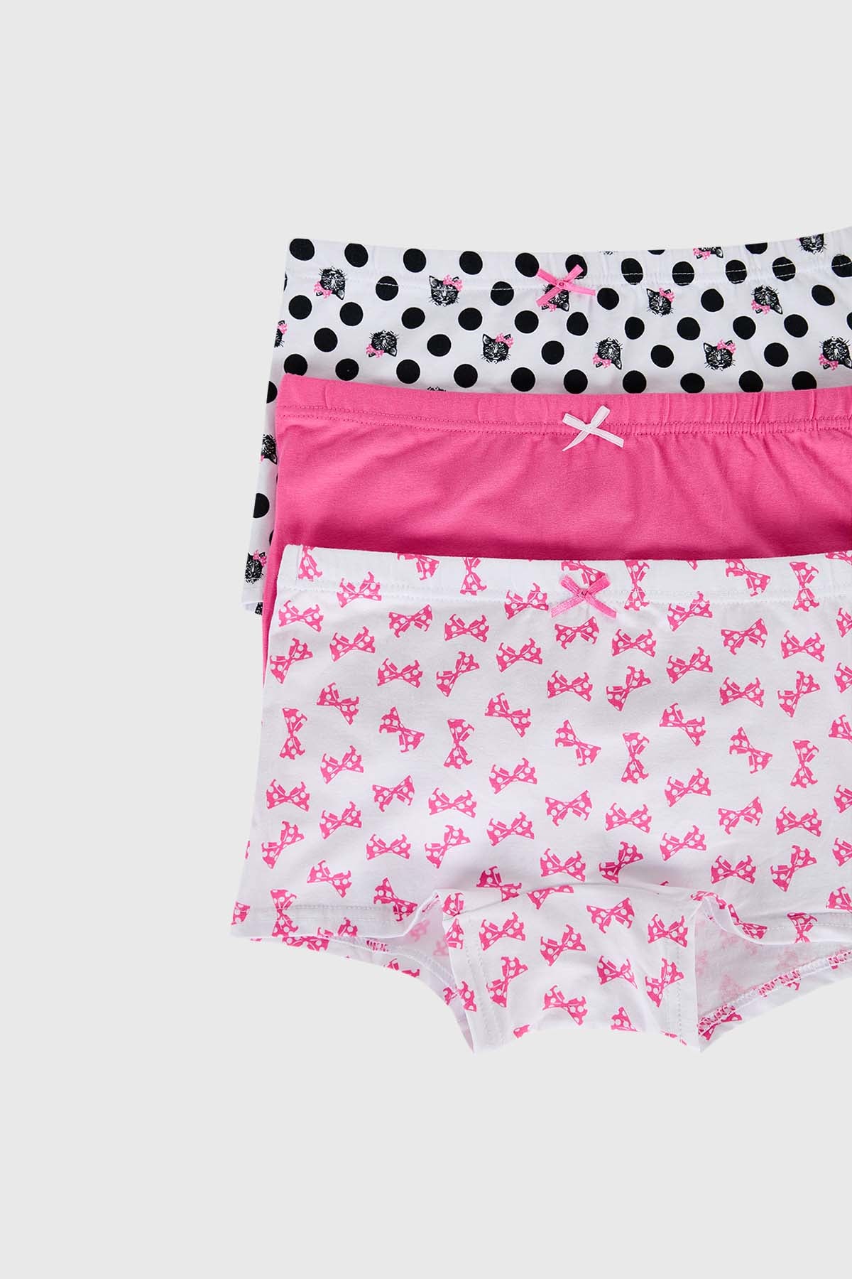 Calzón Niña Tripack Pretina Teens Fucsia