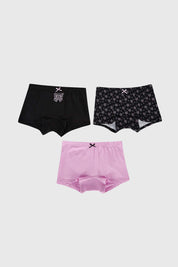 Calzón Niña Tripack Pretina Teens Violeta