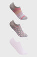 Calceta Deportiva Mujer Tripack Gris