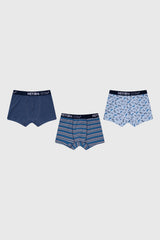 Boxer Niño Tripack Teens Negro
