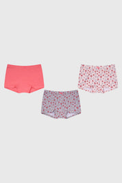 Calzón Niña Tripack Short Gris