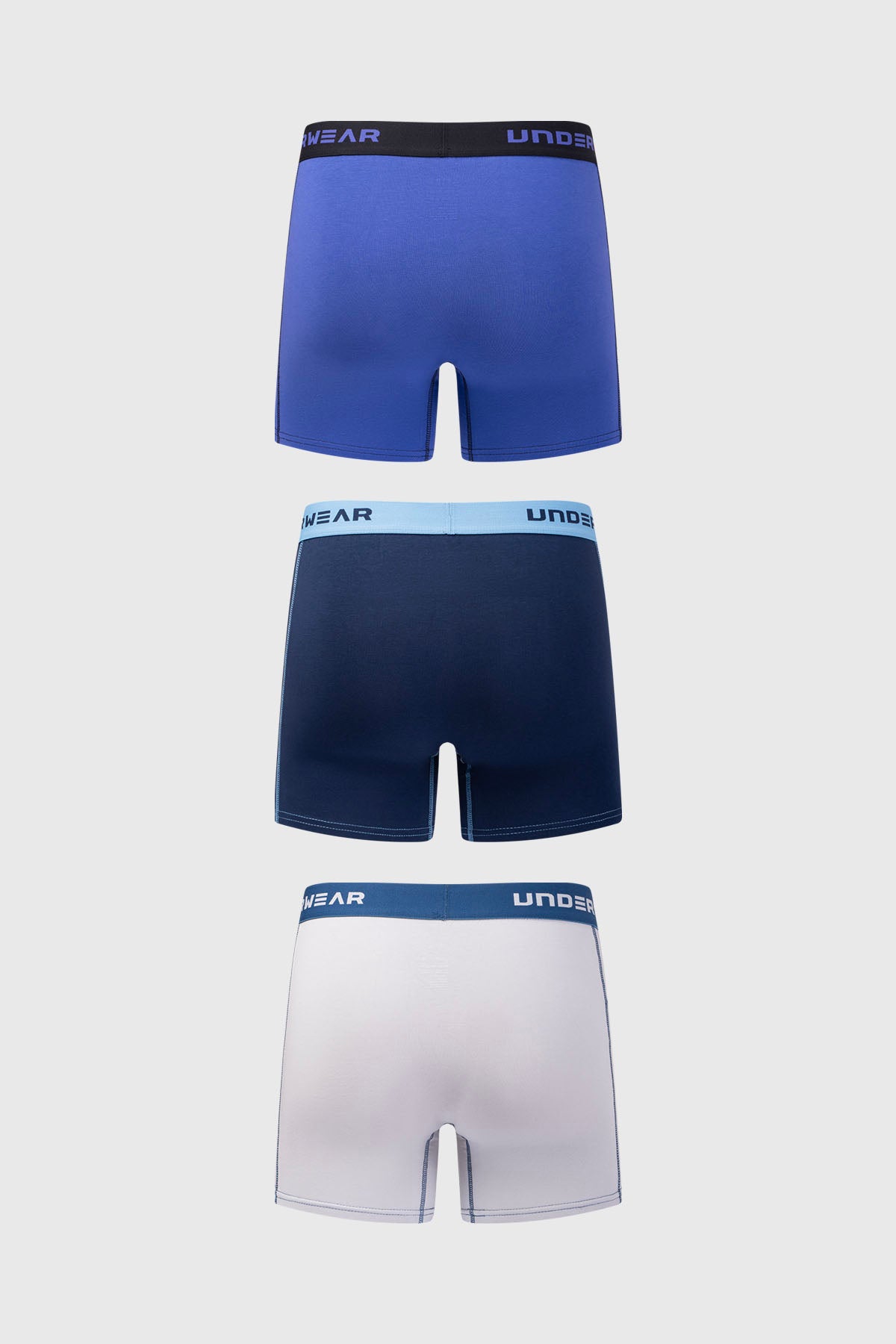 Boxer Hombre Tripack Largo Gris