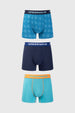 Boxer Hombre Tripack Largo Naranjo