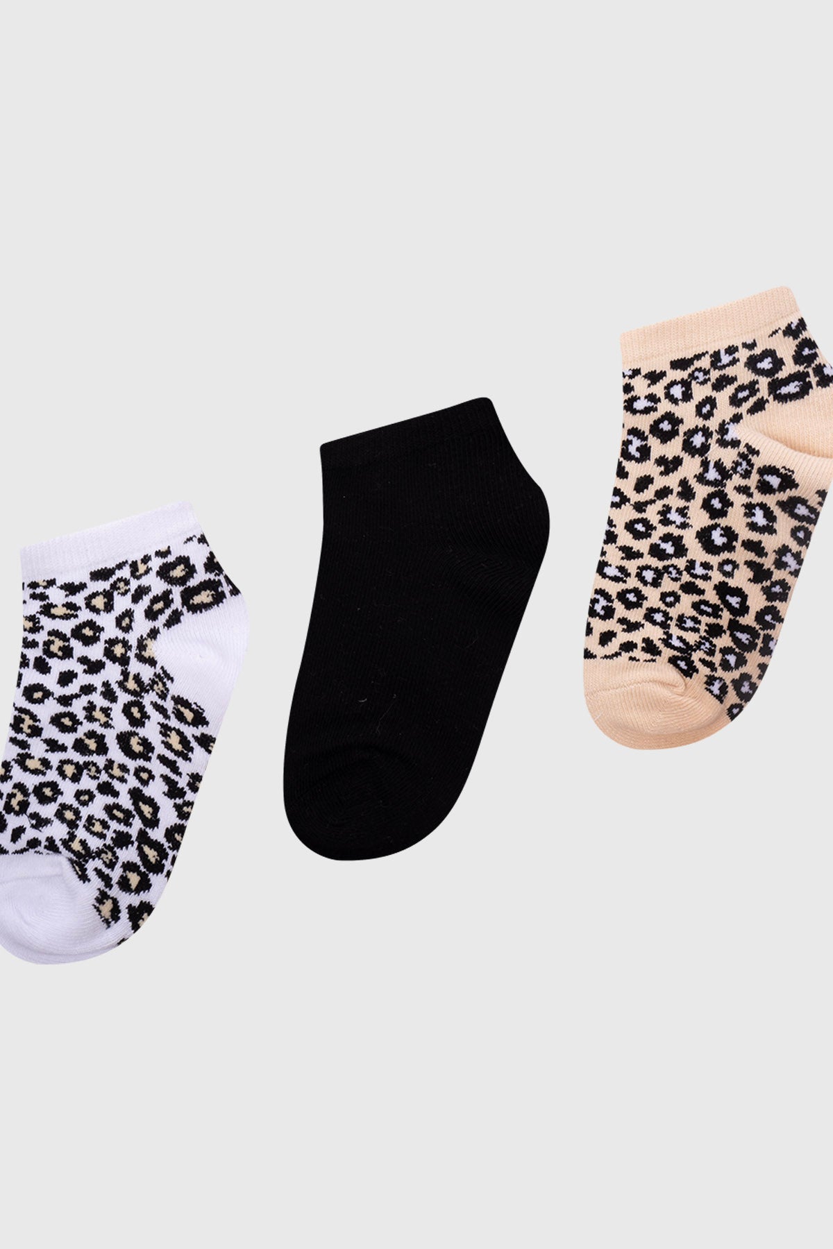 Calceta Deportiva Niña Tripack Beige