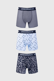 Boxer Hombre Tripack Rapport Azul Marino