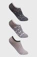 Calceta Deportiva Mujer Tripack Gris