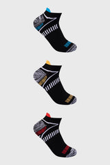 Calceta Deportiva Hombre Tripack Negro