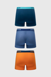 Boxer Hombre Tripack Full Azul