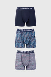 Boxer Hombre Tripack Full Azul Marino