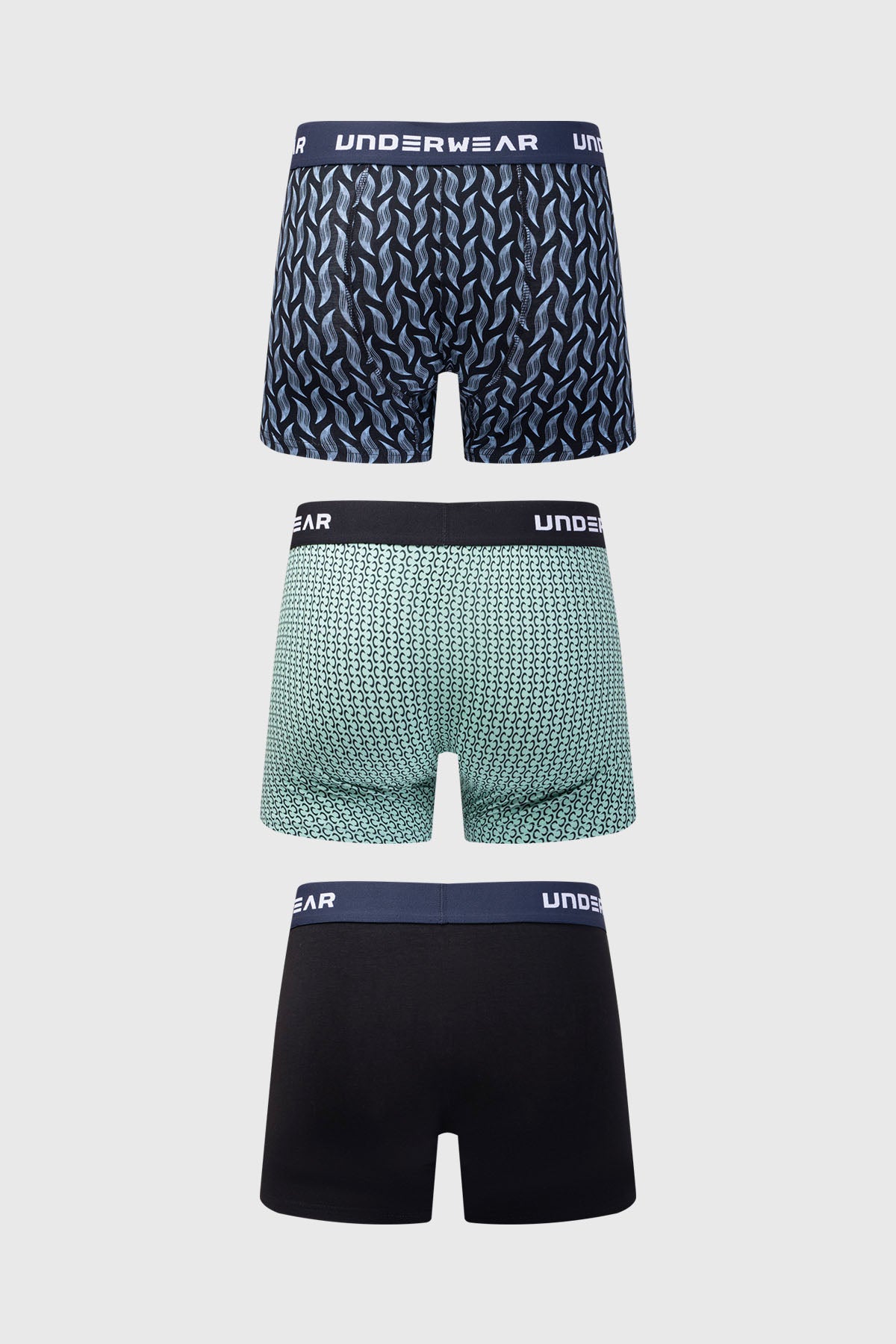 Boxer Hombre Tripack Full Negro