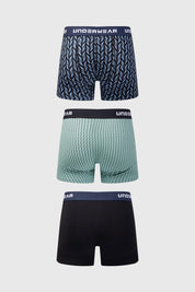 Boxer Hombre Tripack Full Negro