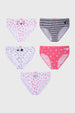 Calzón Niña 5 Pack Full Print Mini Print Blanco
