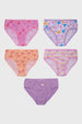 Calzón Niña 5 Pack Full Print Mini Print Rosado