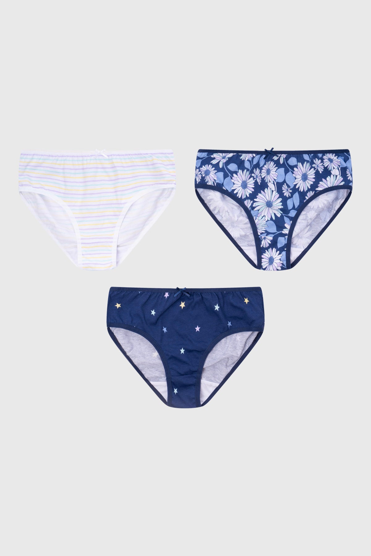 Calzón Niña Tripack Pantaleta Blanco