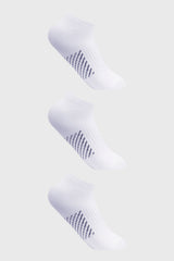 Calceta Deportiva Mujer Tripack Blanco