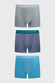 Boxer Hombre Tripack Bamboo Azul