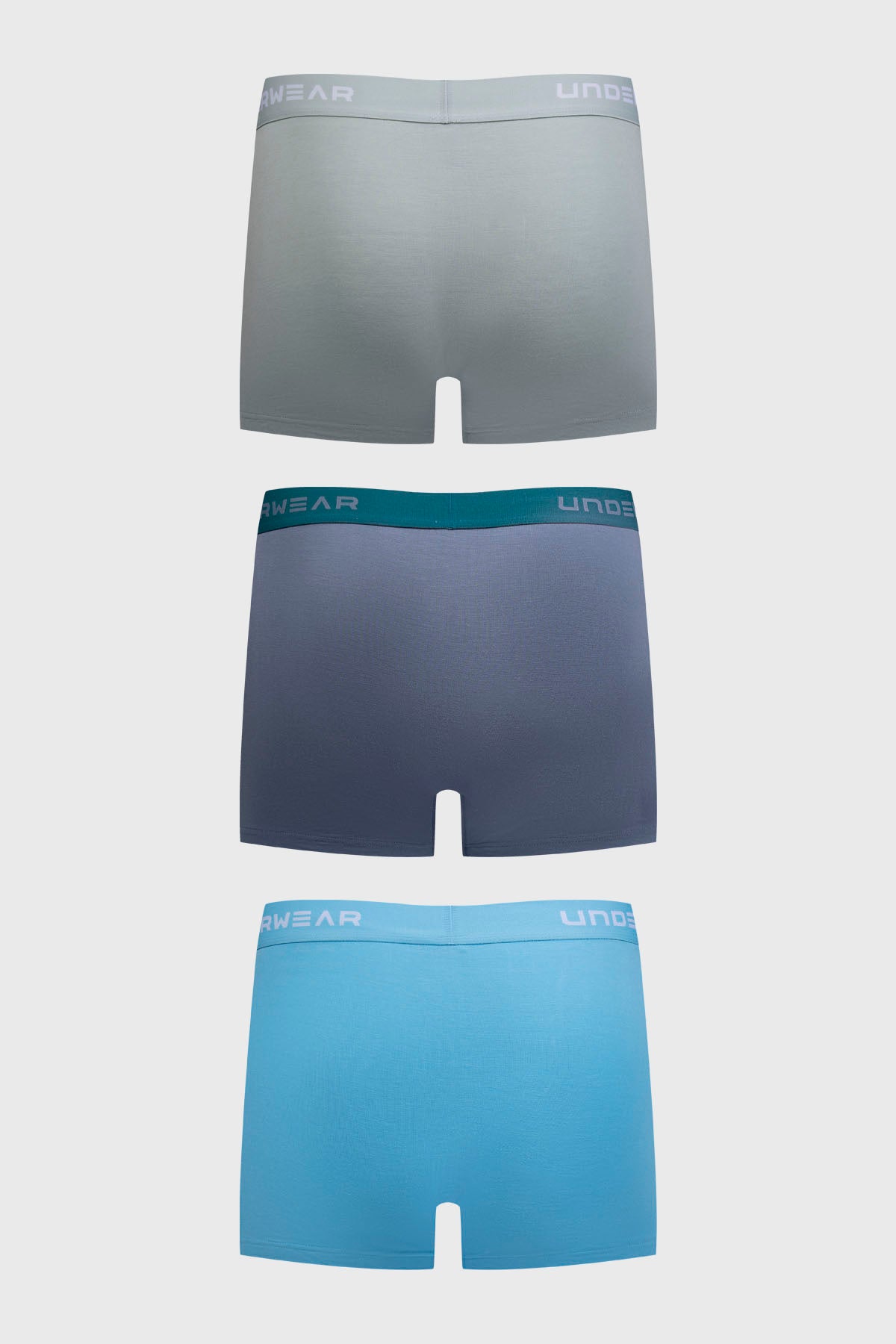 Boxer Hombre Tripack Bamboo Azul