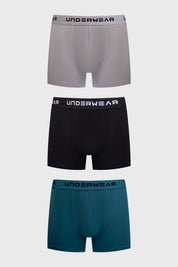 Boxer Hombre Tripack Bamboo Gris
