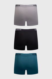Boxer Hombre Tripack Bamboo Gris