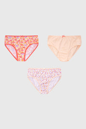 Calzón Niña Tripack Teens Blanco