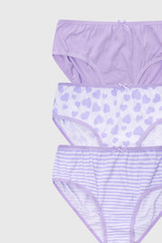 Calzón Niña Tripack Teens Lila