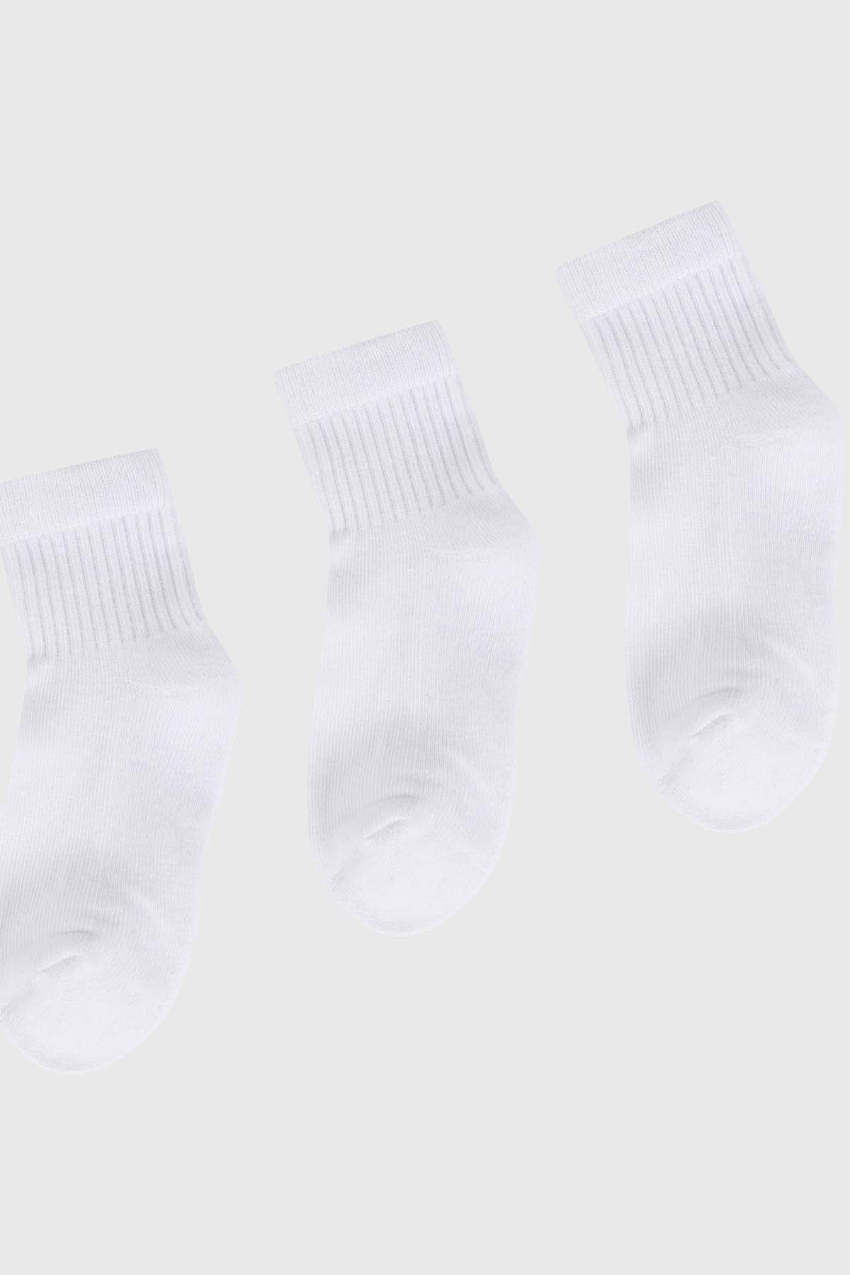 Calcetín de vestir hombre tripack blanco