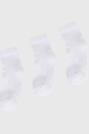 Calcetín de vestir hombre tripack blanco