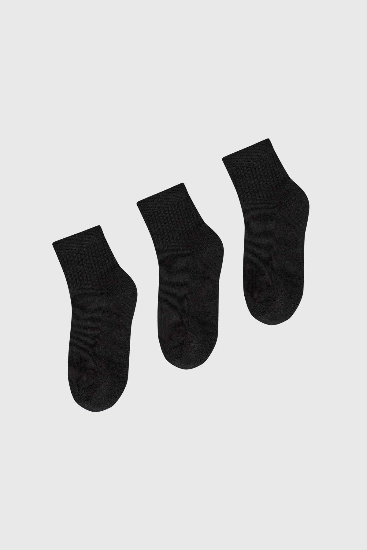 Calcetín de Vestir Hombre Tripack Negro